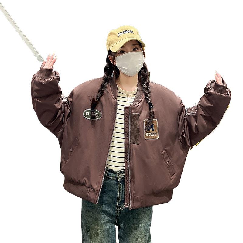 Down Padded Jacket Women s Winter Small Padded Jacket Casual Loose and Light Baseball Jacket XXL темно-коричневого кольору
Down Padded Jacket Women s Winter Small Padded Jacket Casual Loose and Light Baseball Jacket XXL темно-коричневого кольору