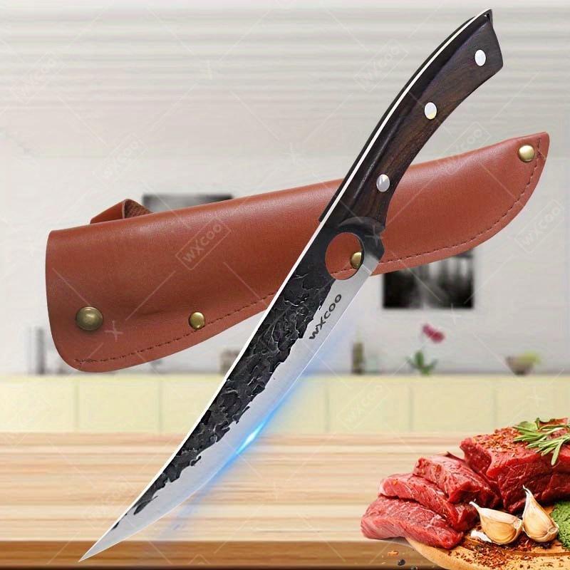 1 PC High Carbon Steel Boning Knife with Sheath Professional Kitchen Knife Multipurpose Fruit Vegetable Meat Fish Cleaver Sharp
1 PC High Carbon Steel Boning Knife with Sheath Professional Kitchen Knife Multipurpose Fruit Vegetable Meat Fish Cleaver Sharp