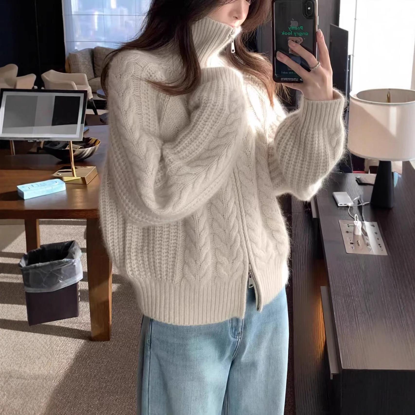 Women s Retro Cable Knit Wool Cardigan with Double Zipper L (110–130 lbs) бежевий
Women s Retro Cable Knit Wool Cardigan with Double Zipper L (110–130 lbs) бежевий