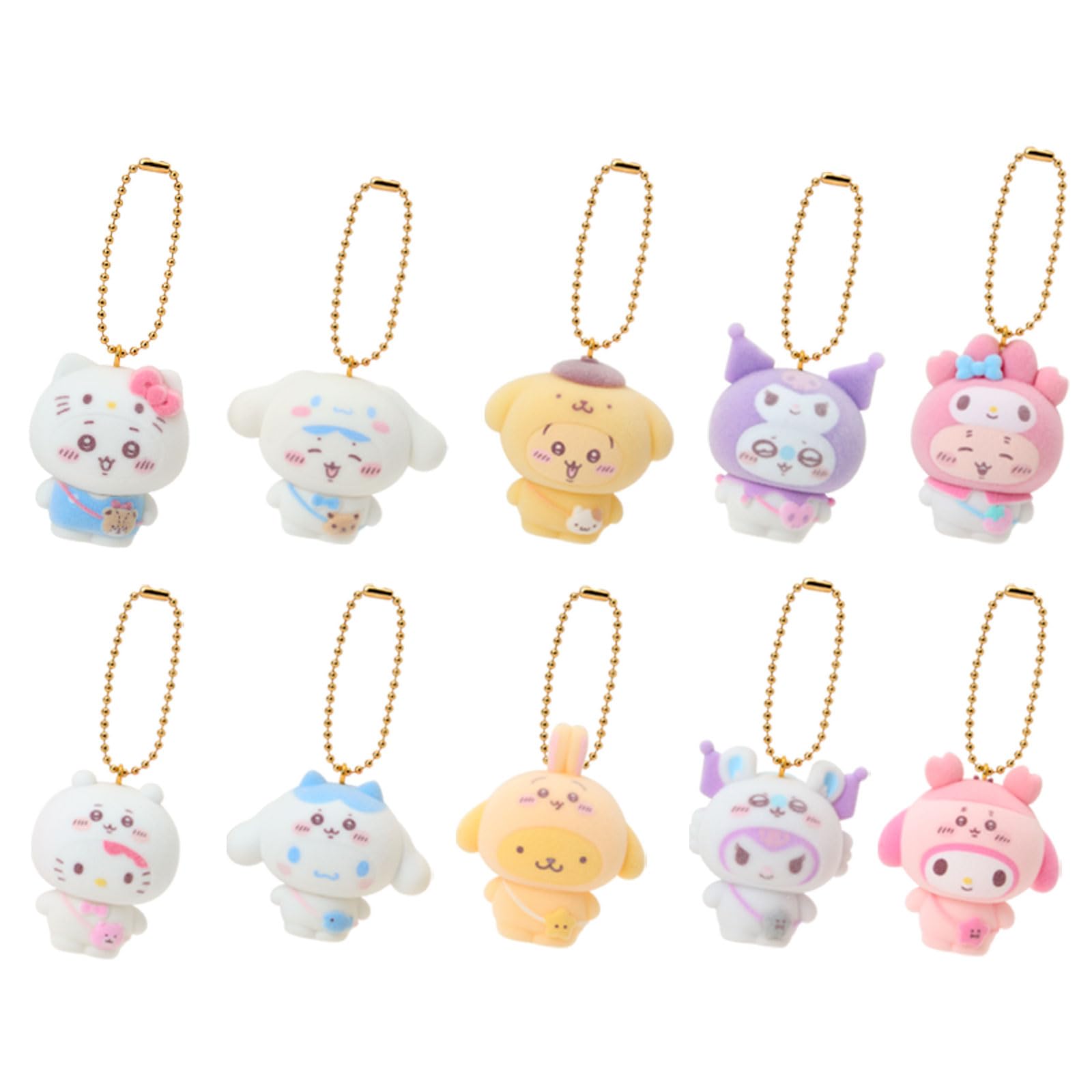 Sanrio Chiikawa Secret Flocked Mascot Charm Sanrio Characters Recommended for ages 3 and up 537152 PVC/Steel
Sanrio Chiikawa Secret Flocked Mascot Charm Sanrio Characters Recommended for ages 3 and up 537152 PVC/Steel