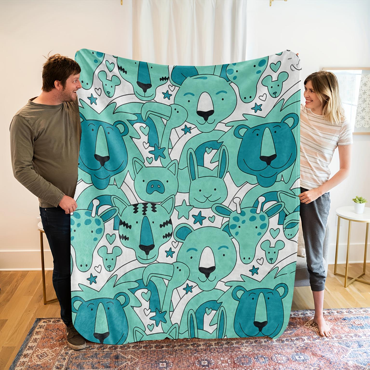 1pc Cozy Animal Theme Flannel Blanket - Soft Breathable Polyester, High-Definition Digital Print, All-Season Use, Machine 75x90cm
1pc Cozy Animal Theme Flannel Blanket - Soft Breathable Polyester, High-Definition Digital Print, All-Season Use, Machine 75x90cm