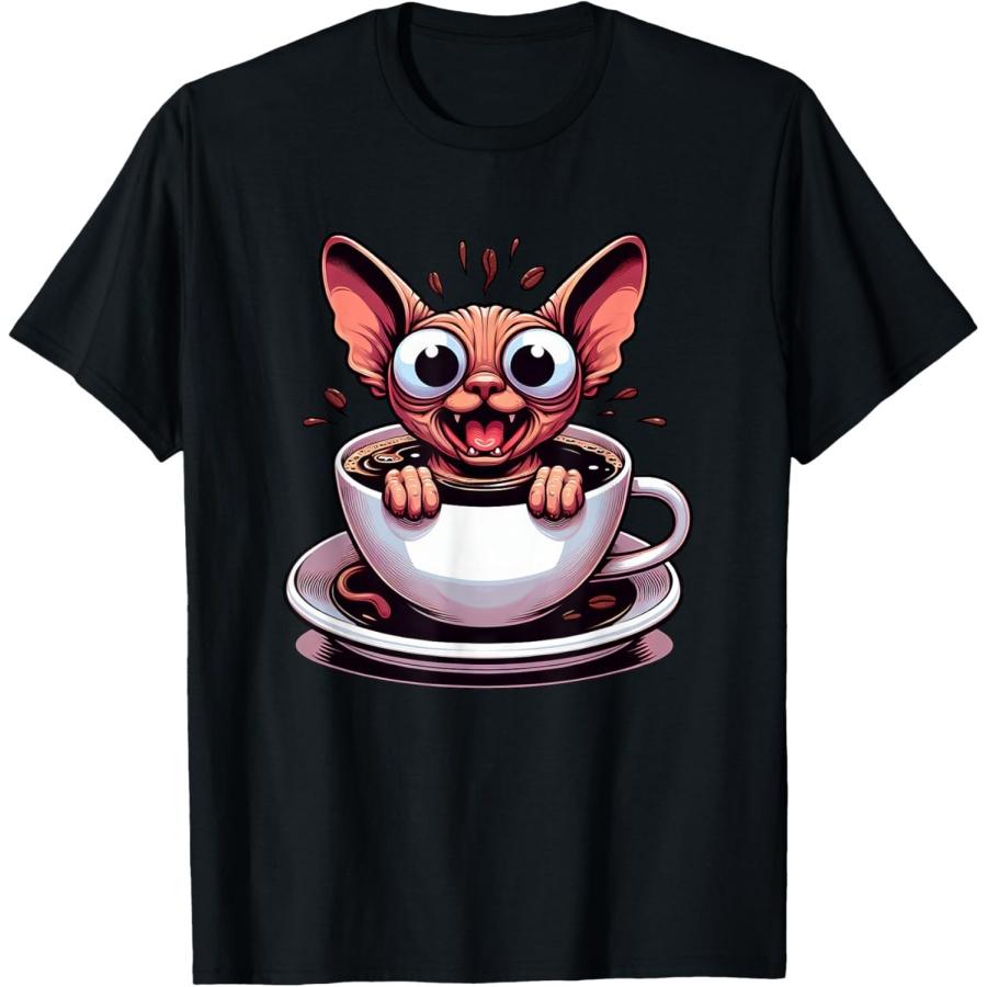Quirky Sphinx Cat Coffee Design Lover Espresso Caffeine T-Shirt XXXXXL чорний
Quirky Sphinx Cat Coffee Design Lover Espresso Caffeine T-Shirt XXXXXL чорний