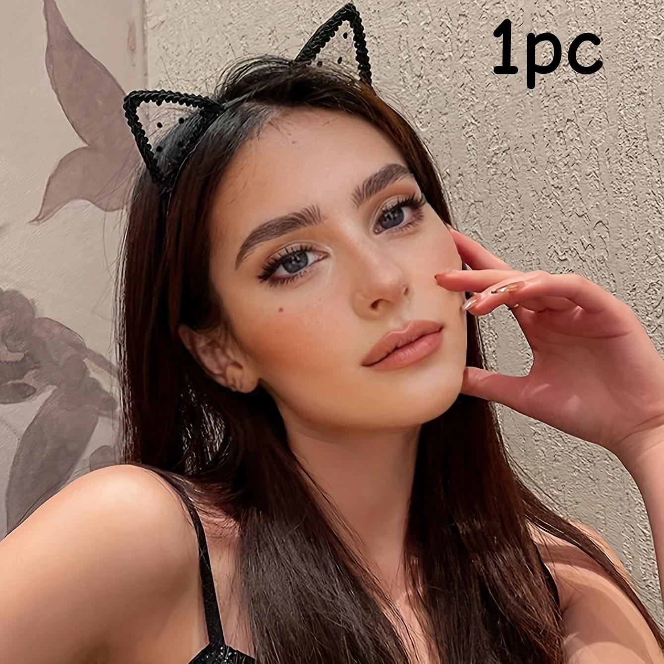 1 Black Polka Dot Cat Ear Headband - Stylish polyester hair accessory, perfect for holidays, parties, and cosplay; cute and sexy One Size
1 Black Polka Dot Cat Ear Headband - Stylish polyester hair accessory, perfect for holidays, parties, and cosplay; cute and sexy One Size