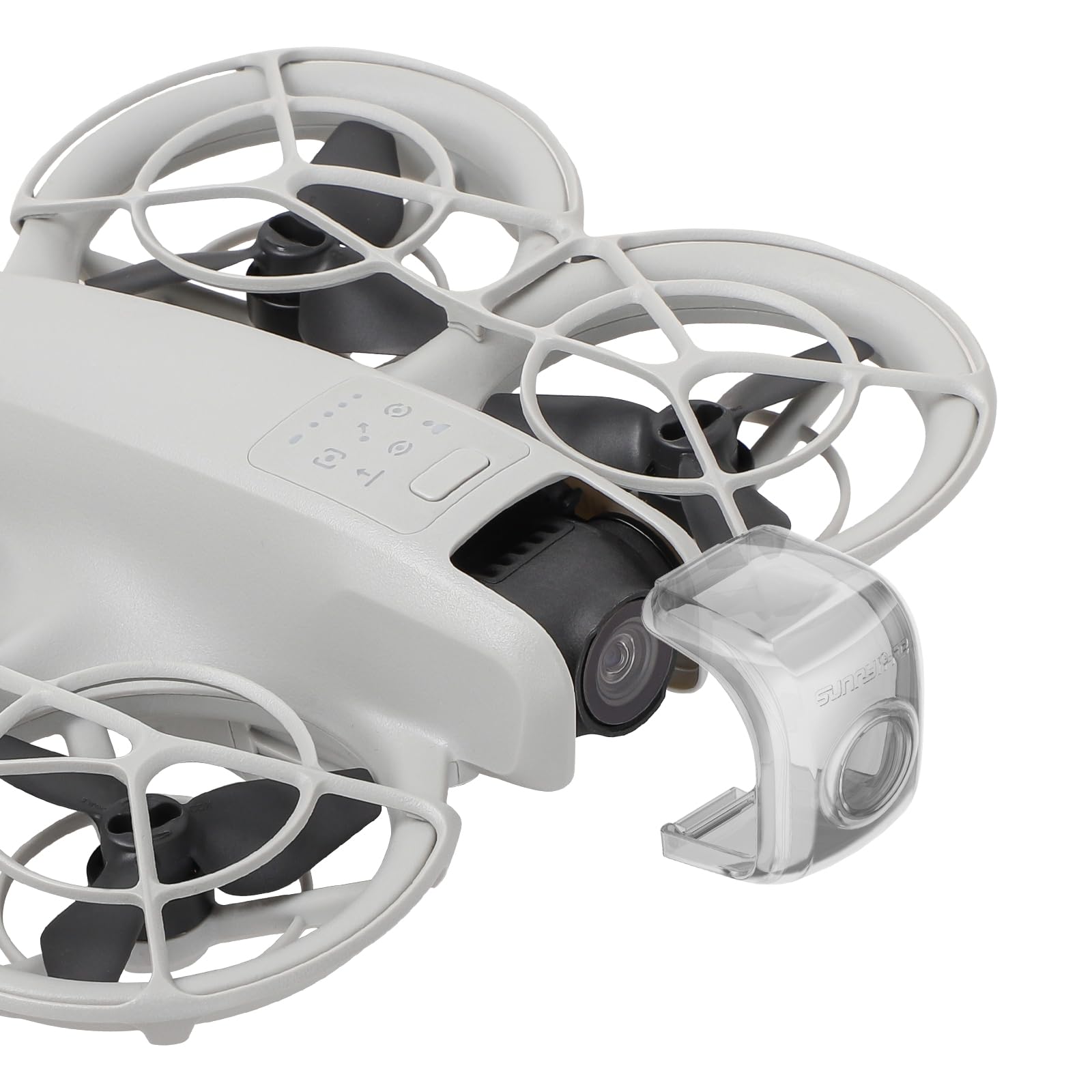 Стосується захисної кришки для об’єктива MAXOLA DJI NEO. Захисну кришку для голови можна швидко зняти.
Стосується захисної кришки для об’єктива MAXOLA DJI NEO. Захисну кришку для голови можна швидко зняти.