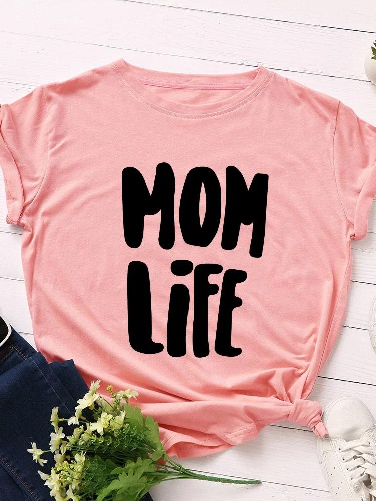 Mom Life Black Letter Print Women T Shirt Short Sleeve O Neck Loose Women Tshirt Ladies Tee Shirt Tops Camisetas Mujer XXXL небо синє кольору
Mom Life Black Letter Print Women T Shirt Short Sleeve O Neck Loose Women Tshirt Ladies Tee Shirt Tops Camisetas Mujer XXXL небо синє кольору