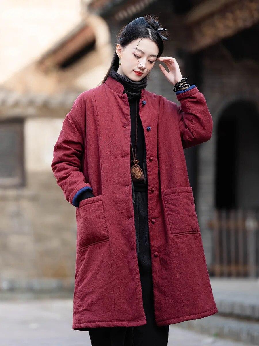 Johnature женские винтажные теплые парки со стойкой, однотонные зимние пальто на пуговицах, хлопковые парки с длинными рукавами и плюсом One Size бордовый
Johnature женские винтажные теплые парки со стойкой, однотонные зимние пальто на пуговицах, хлопковые парки с длинными рукавами и плюсом One Size бордовый