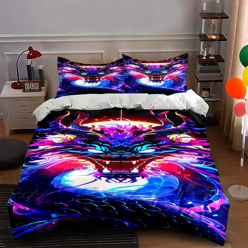 Vibrant dragon face. Bedding Duvet cover sets Duvet covers Pillowcases gifts (1 * Duvet Cover 2 * Pillowcases, without duvet insert) 135x200cm
Vibrant dragon face. Bedding Duvet cover sets Duvet covers Pillowcases gifts (1 * Duvet Cover 2 * Pillowcases, without duvet insert) 135x200cm
