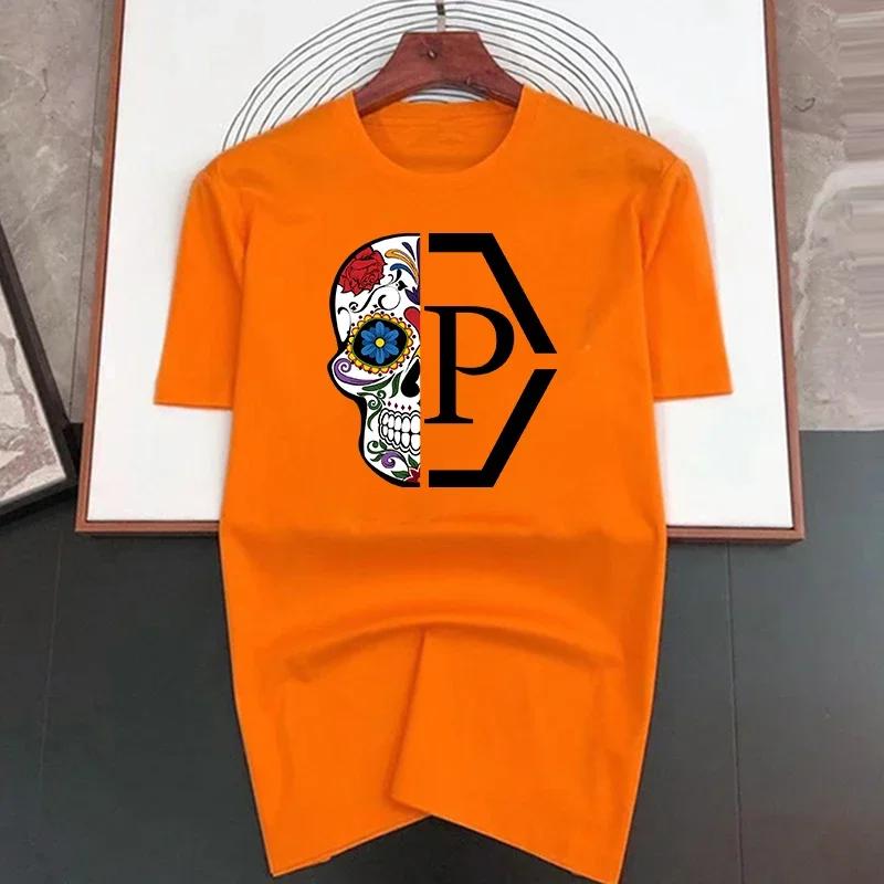 Brand Summer Half Flower Skull Print Y2k T-shirt Short Sleeved Luxury Tees Clothing Loose Pure Cotton Soft Tops Asian Size S-7XL S
Brand Summer Half Flower Skull Print Y2k T-shirt Short Sleeved Luxury Tees Clothing Loose Pure Cotton Soft Tops Asian Size S-7XL S