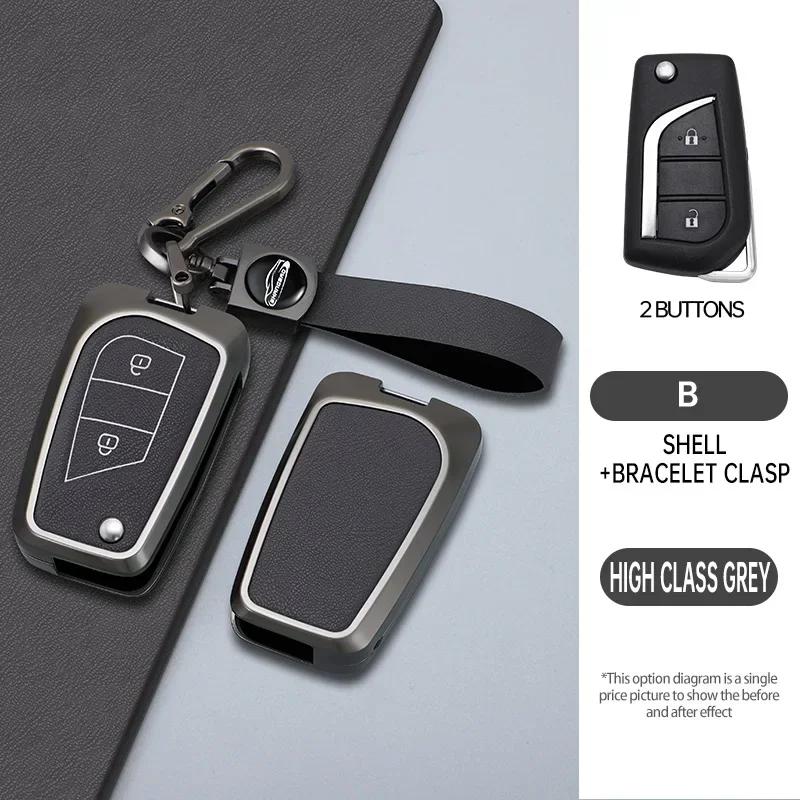 zinc Alloy Leather Car Flip Key Case Cover For Toyota Hilux Corolla Avensis Prado Fortuner RAV4 CT IM CHR Shell Fob Accessories
zinc Alloy Leather Car Flip Key Case Cover For Toyota Hilux Corolla Avensis Prado Fortuner RAV4 CT IM CHR Shell Fob Accessories