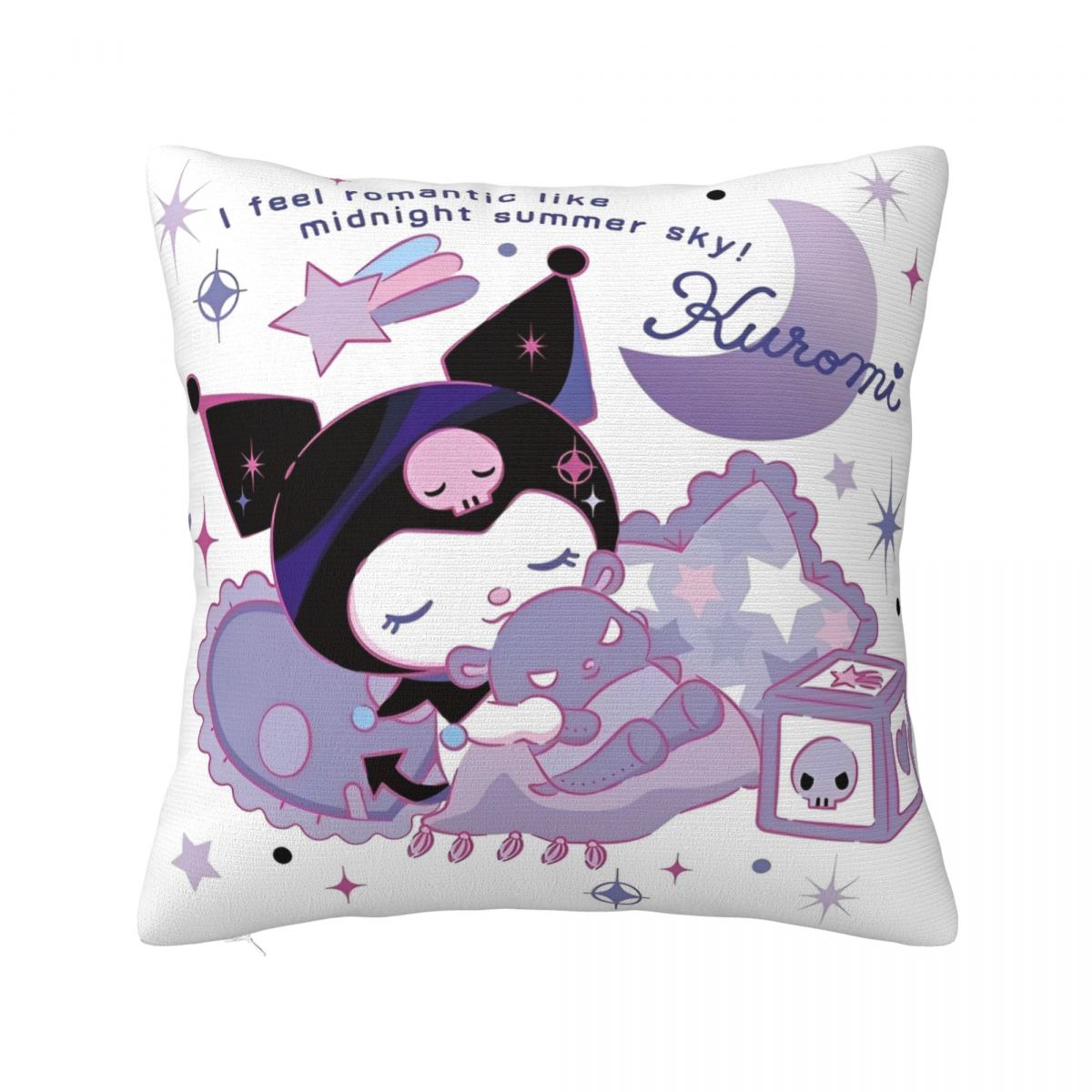Kawaii Cartoon Skull Kuromi Square Pillow Case Polyester Decorative Pillow Customized Pillowcover Home Decor 12x12Inch
Kawaii Cartoon Skull Kuromi Square Pillow Case Polyester Decorative Pillow Customized Pillowcover Home Decor 12x12Inch