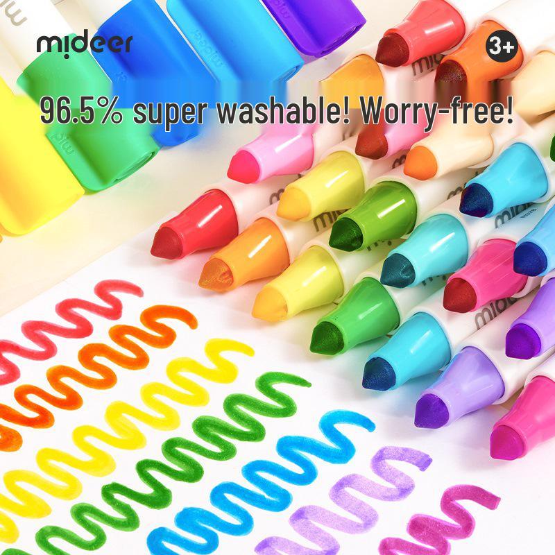 Mideer Washable Watercolor Pens for Kids – Special Kindergarten Brush Set for Baby Doodling and Painting
Mideer Washable Watercolor Pens for Kids – Special Kindergarten Brush Set for Baby Doodling and Painting