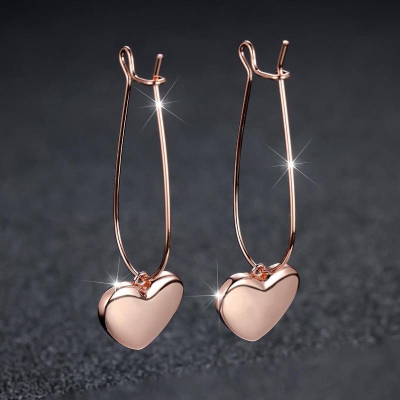 Heart Safety Pin Earrings for Women Polished Minimalist Edgy Luxury Look European Style Jewelry білий
Heart Safety Pin Earrings for Women Polished Minimalist Edgy Luxury Look European Style Jewelry білий