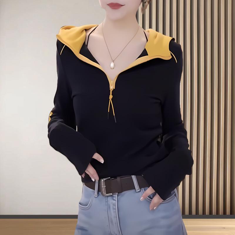 Women s Warm Hooded Half-Zip Color Block Base Layer Top: 92% German Fleece, 8% Spandex L 50-58 kg чёрный
Women s Warm Hooded Half-Zip Color Block Base Layer Top: 92% German Fleece, 8% Spandex L 50-58 kg чёрный