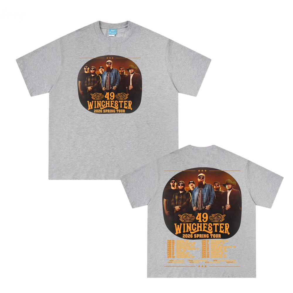 49 Winchester Tour 2026 T Shirt for Spring/Summer Comfortable Cotton Clothing High Quality Tops L сірий колір
49 Winchester Tour 2026 T Shirt for Spring/Summer Comfortable Cotton Clothing High Quality Tops L сірий колір