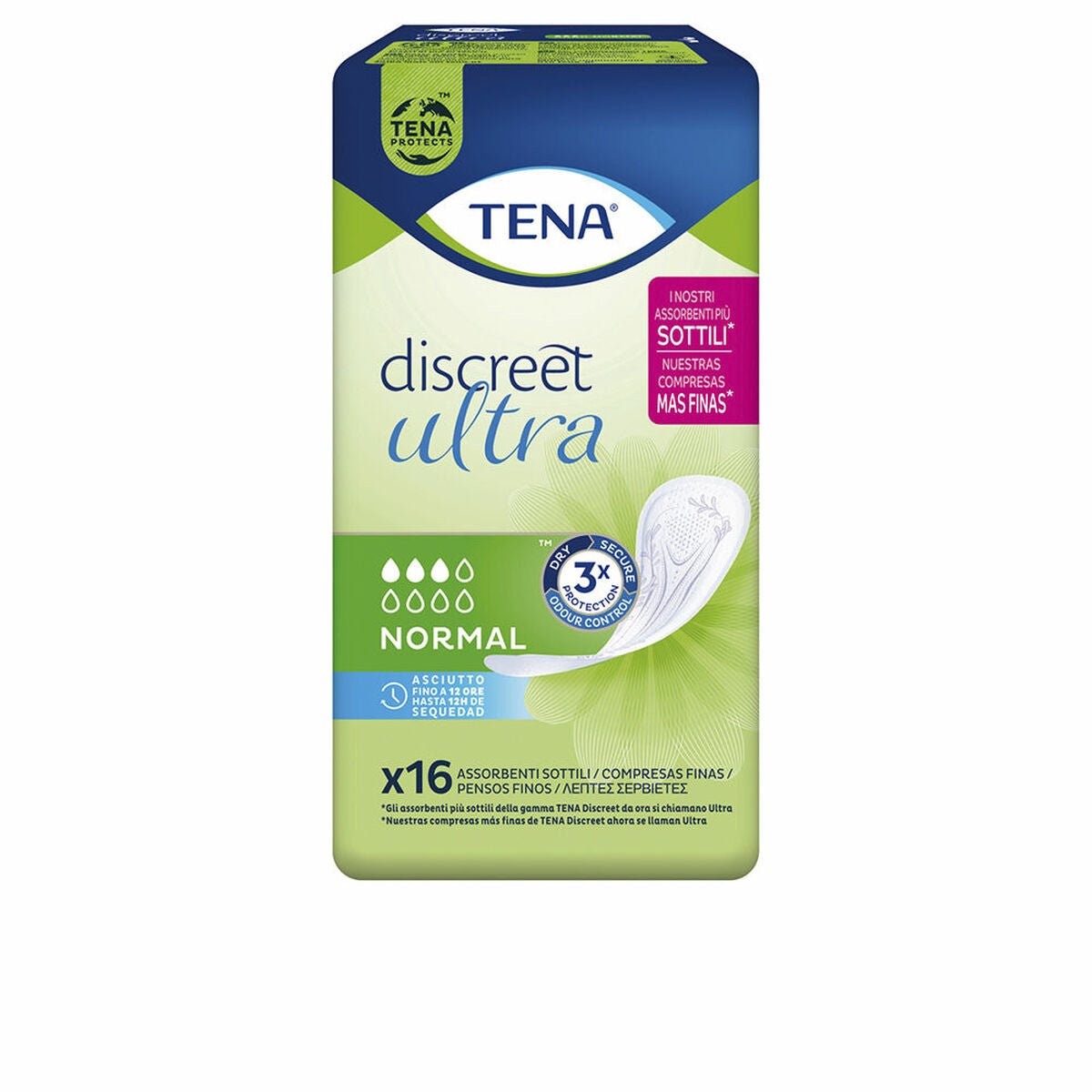Прокладки Tena Discreet Ultra от недержания, 16 шт.
Прокладки Tena Discreet Ultra от недержания, 16 шт.