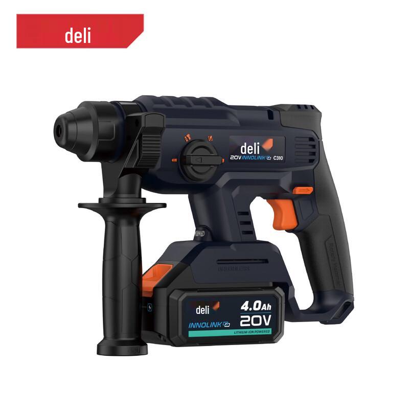 DeLI 20V Brushless Cordless Rotary Hammer CN plug (adapter included)
DeLI 20V Brushless Cordless Rotary Hammer CN plug (adapter included)