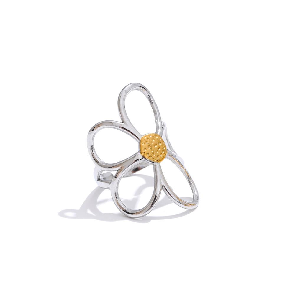 Yhpup Trendy Stainless Steel Metal Flower Adjustable Fashion Finger Ring Rust Proof Attractive Daily Jewelry Accessories Gift resizable
Yhpup Trendy Stainless Steel Metal Flower Adjustable Fashion Finger Ring Rust Proof Attractive Daily Jewelry Accessories Gift resizable