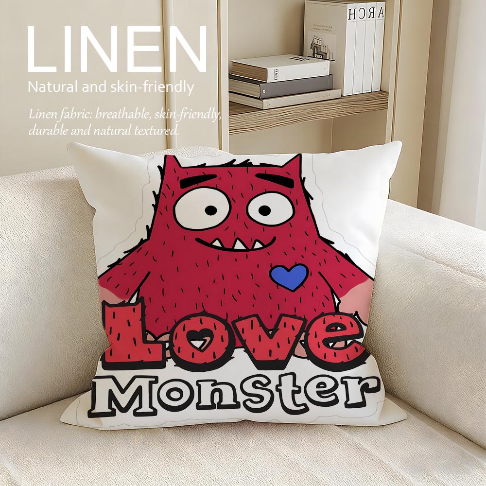 Cute Love Monster Cushion Cover Pillowcase Set Pcs x x Breathable Washable Sofa Cushion Cover 30X30cm
Cute Love Monster Cushion Cover Pillowcase Set Pcs x x Breathable Washable Sofa Cushion Cover 30X30cm