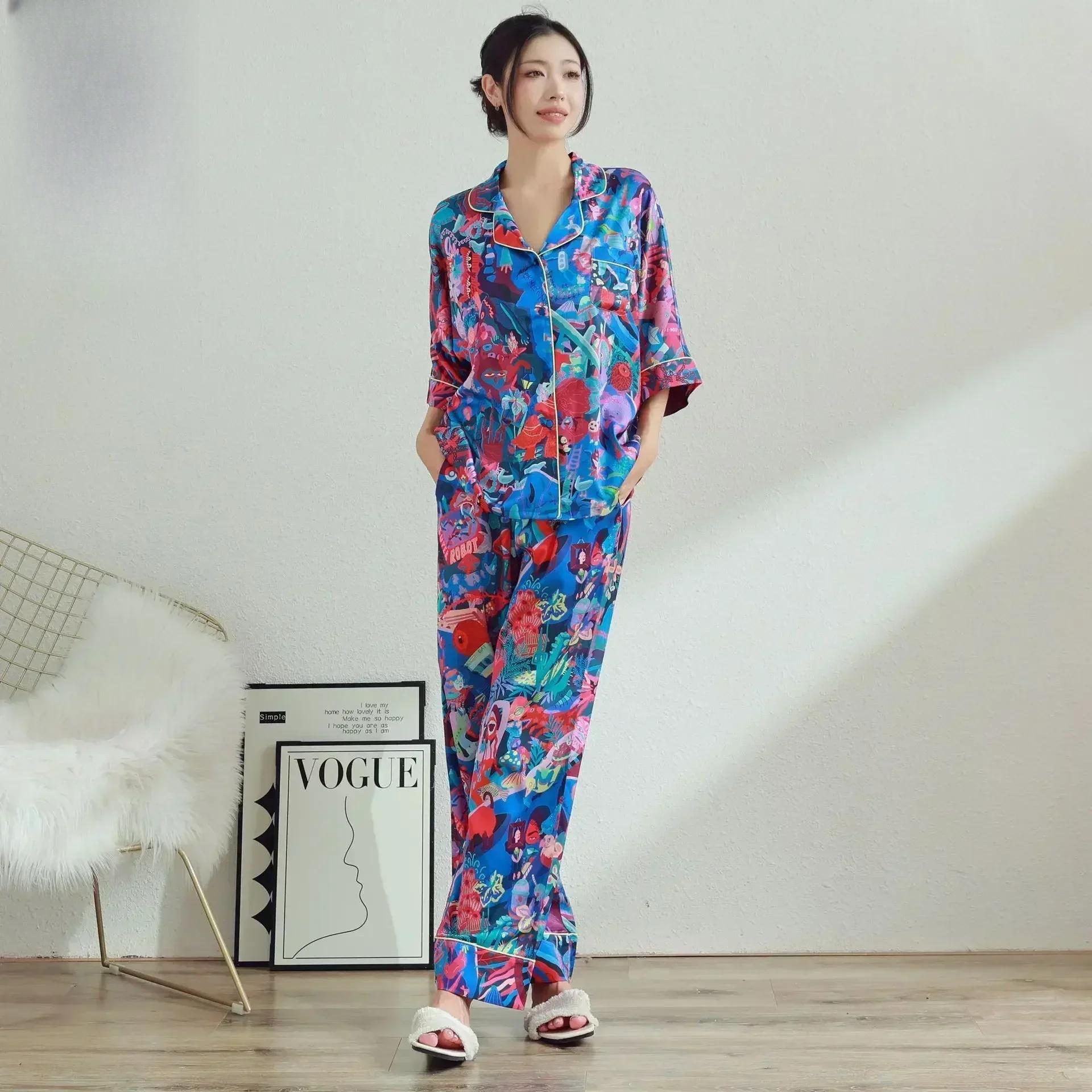 Пижама с героями мультфильмов, комплект женских брюк с короткими рукавами, принт на тему цирка, милые дамы могут носить домашнюю одежду на улице XXXL
Пижама с героями мультфильмов, комплект женских брюк с короткими рукавами, принт на тему цирка, милые дамы могут носить домашнюю одежду на улице XXXL