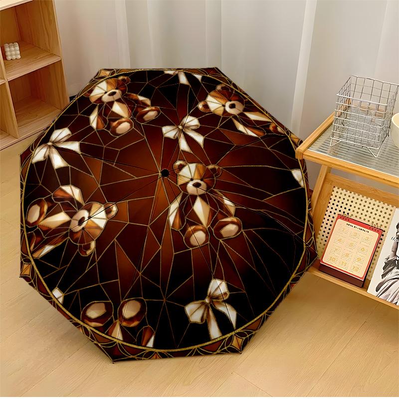 Stained Glass Teddy Art Printed umbrella windproof folding umbrella portable sun and rain umbrella suitable for gifting
Stained Glass Teddy Art Printed umbrella windproof folding umbrella portable sun and rain umbrella suitable for gifting