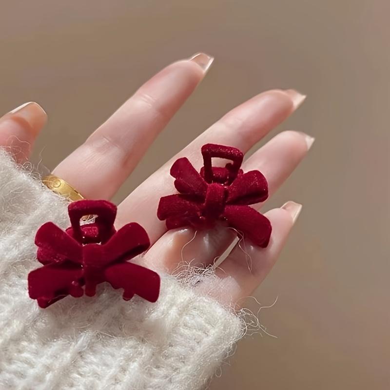 2UNITS Velvet Ribbon Clips - Holiday Hair Clamps for Ladies, Graceful Princess Snap Clips, Charming Simple Hair Adornments Set
2UNITS Velvet Ribbon Clips - Holiday Hair Clamps for Ladies, Graceful Princess Snap Clips, Charming Simple Hair Adornments Set