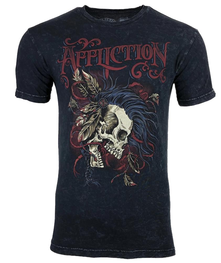 Черная мотоциклетная байкерская футболка унисекс Affliction Battle Cry с эффектом лавы
Черная мотоциклетная байкерская футболка унисекс Affliction Battle Cry с эффектом лавы