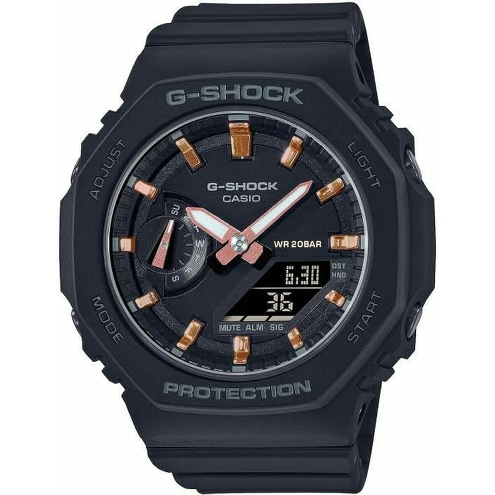 Casio G-Shock GMA-S2100-1A Octagon Design Watch for Men and Women Black Resin Strap
Casio G-Shock GMA-S2100-1A Octagon Design Watch for Men and Women Black Resin Strap