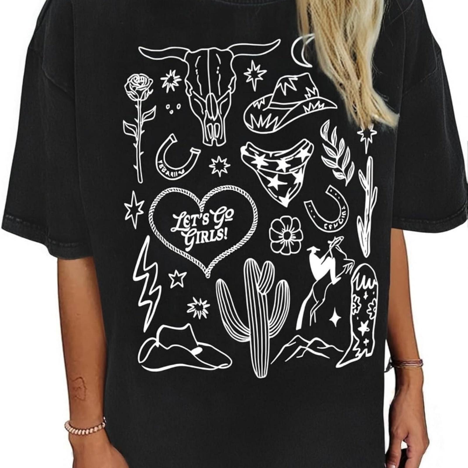 Boho Cow Skull Shirt Women Cowgirl t Shirt Vintage Western Rodeo Graphic Tee Short Sleeve Bull Skull Casual Top XXXXXL різнокольоровий
Boho Cow Skull Shirt Women Cowgirl t Shirt Vintage Western Rodeo Graphic Tee Short Sleeve Bull Skull Casual Top XXXXXL різнокольоровий