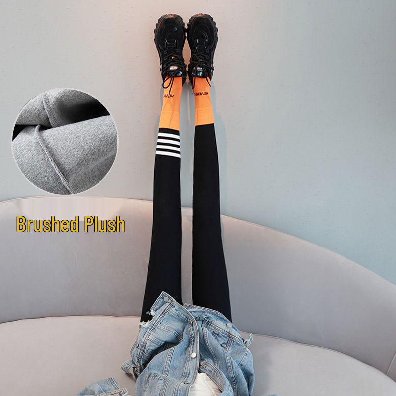 High-Waisted Vertical Stripe Plush-Lined Leggings: Warm Thickened Lamb Wool for Women - Slimming and Belly-Warming, Perfect for Autumn & Winter. Small, 70-105 kg
High-Waisted Vertical Stripe Plush-Lined Leggings: Warm Thickened Lamb Wool for Women - Slimming and Belly-Warming, Perfect for Autumn & Winter. Small, 70-105 kg