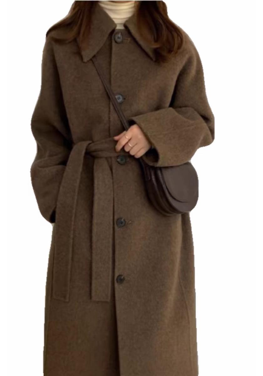 Korean Style Mocha Brown Double-Sided Cashmere Wool Coat for Women - Autumn/Winter S (53-61 kg)
Korean Style Mocha Brown Double-Sided Cashmere Wool Coat for Women - Autumn/Winter S (53-61 kg)