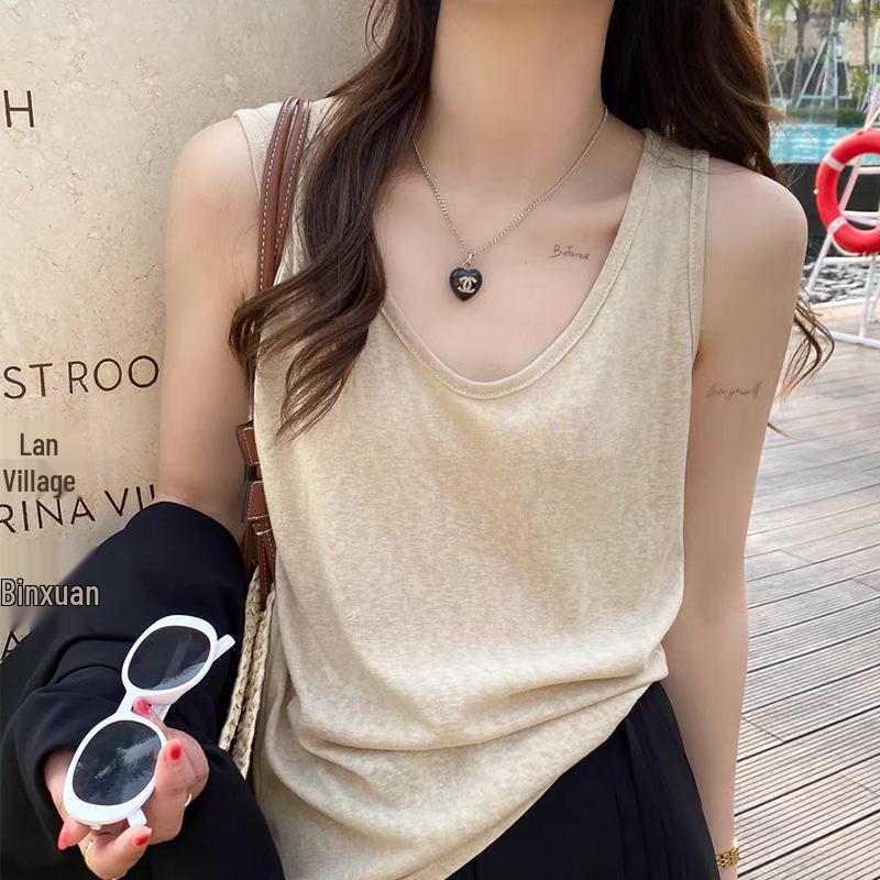 Women s Comfy Loose-Fit Camisole - Spring/Summer Cotton Layered Sleeveless Top S (70-95 jin) світло-бежевого кольору
Women s Comfy Loose-Fit Camisole - Spring/Summer Cotton Layered Sleeveless Top S (70-95 jin) світло-бежевого кольору
