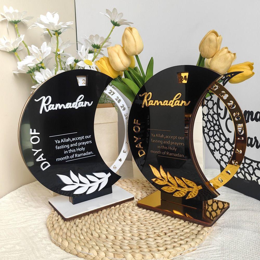 Wooden Eid Mubarak Table Ornament Gold White Black Advent Calendar Home Table Decorations Style 4
Wooden Eid Mubarak Table Ornament Gold White Black Advent Calendar Home Table Decorations Style 4