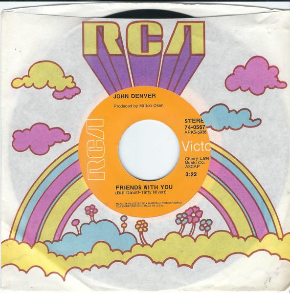 7inch Record JOHN DENVER - Friends With You 740567 RCA Victor 1971 US Folk Used
7inch Record JOHN DENVER - Friends With You 740567 RCA Victor 1971 US Folk Used