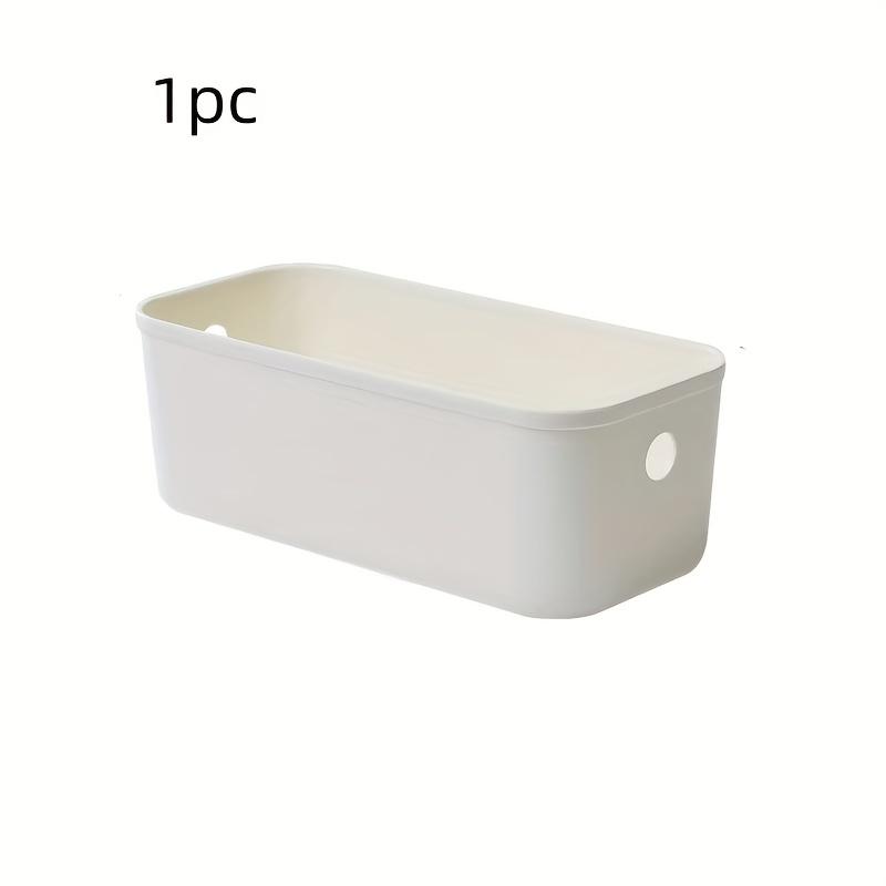 1pc/White Rectangular Storage Box Plastic Storage Box Home Organization Box Classified Storage 1pc
1pc/White Rectangular Storage Box Plastic Storage Box Home Organization Box Classified Storage 1pc
