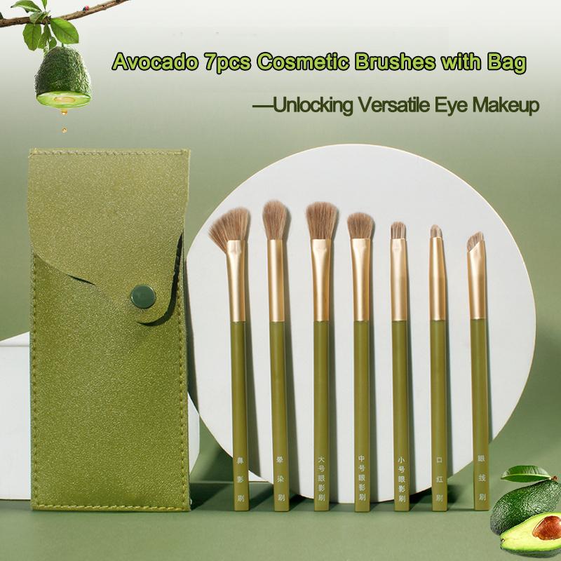 7pcs Avocado Soft Makeup Brushes with Bag Portable Eye Makeup Brushes Soft Eye Shadow Brushes for Beginners
7pcs Avocado Soft Makeup Brushes with Bag Portable Eye Makeup Brushes Soft Eye Shadow Brushes for Beginners