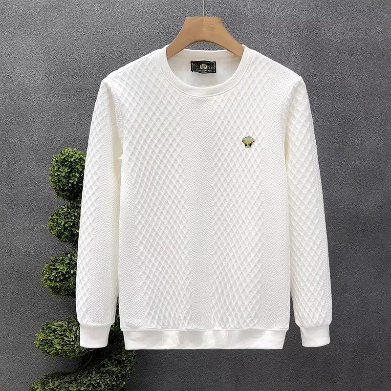 Осенний новый пуловер с круглым вырезом, однотонный свитер среднего возраста, деловой повседневный мужской свободный свитер 2XL белый
Осенний новый пуловер с круглым вырезом, однотонный свитер среднего возраста, деловой повседневный мужской свободный свитер 2XL белый