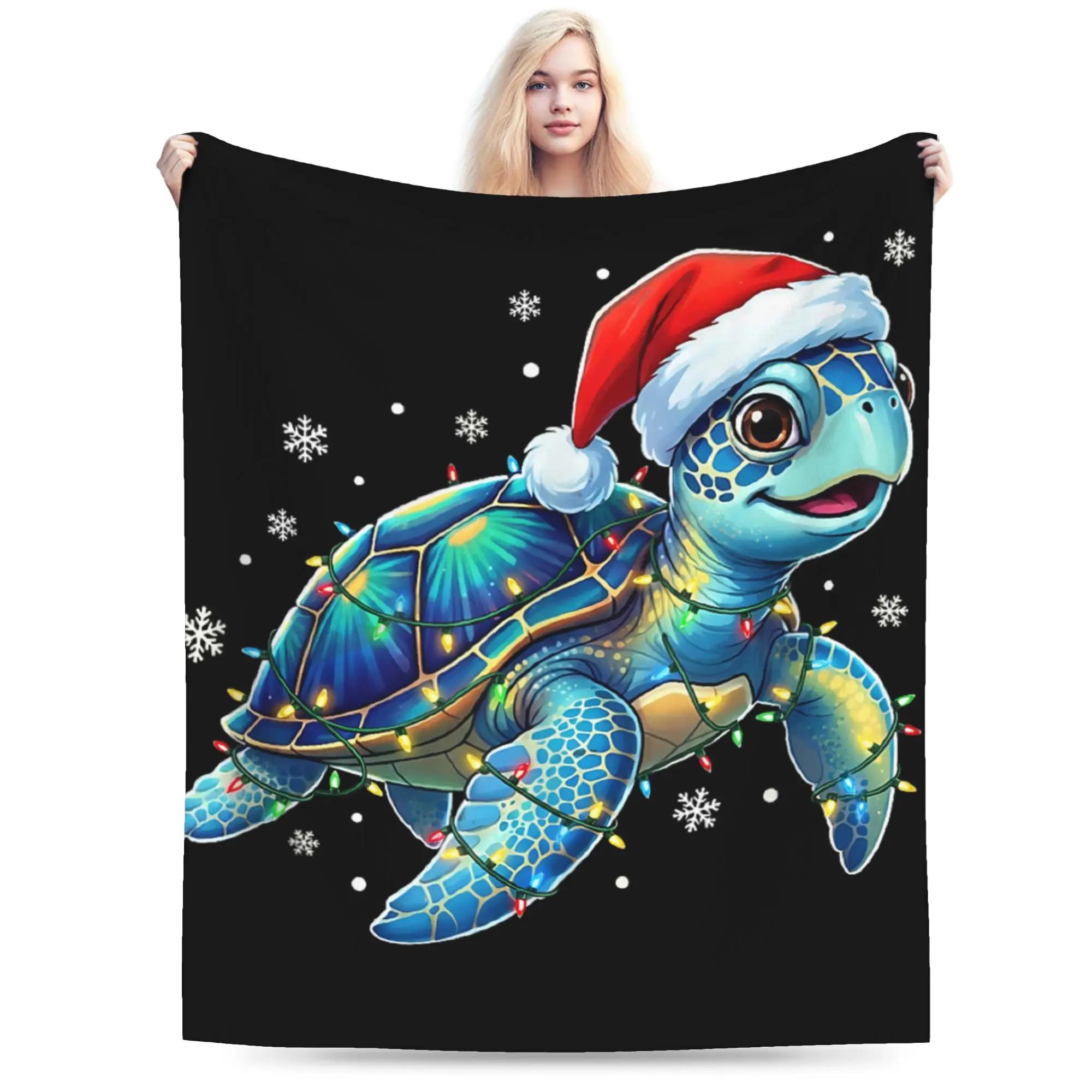 Soft Flannel Blanket with Cute Sea Turtle and Santa Hat Design Christmas Lights Ocean Animal Theme Bedding Throw for Students 40x50inch 101x127cm
Soft Flannel Blanket with Cute Sea Turtle and Santa Hat Design Christmas Lights Ocean Animal Theme Bedding Throw for Students 40x50inch 101x127cm