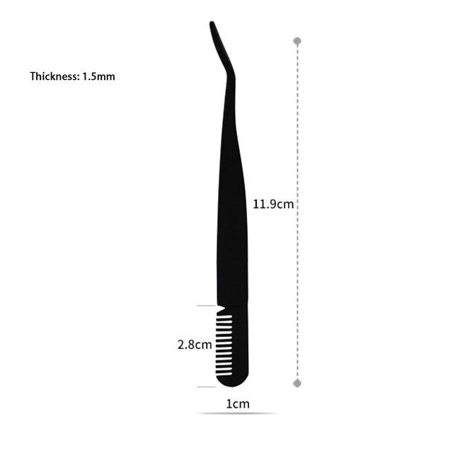 2 в 1 пинцет для накладных ресниц, зажим из нержавеющей стали с расческой, ресницы подсолнечника, волшебный инструмент для красоты, незаменимый макияж для начинающих чёрный
2 в 1 пинцет для накладных ресниц, зажим из нержавеющей стали с расческой, ресницы подсолнечника, волшебный инструмент для красоты, незаменимый макияж для начинающих чёрный