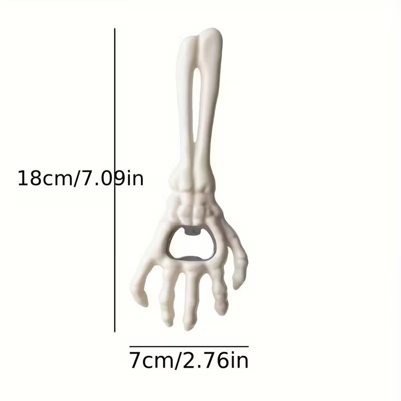 Skeleton Hand Bottle Opener - Horror Cast Iron Beer Opener with Spooky Design, Halloween Party Gift for Men, Bar Accessory білий
Skeleton Hand Bottle Opener - Horror Cast Iron Beer Opener with Spooky Design, Halloween Party Gift for Men, Bar Accessory білий