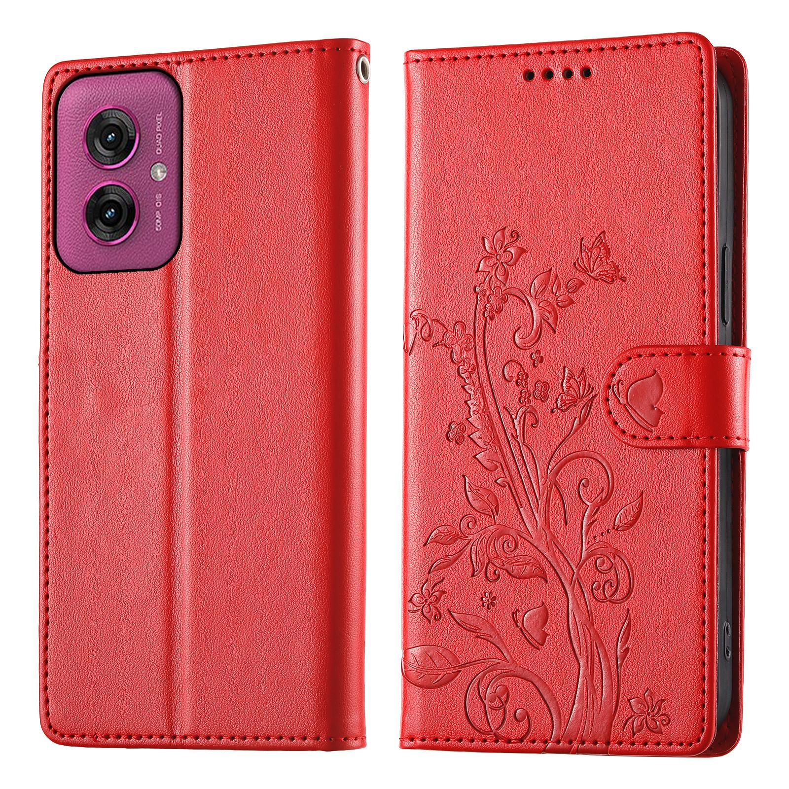 For Motorola Moto G55 5G Wallet Case Butterfly Floral Imprint PU Leather Phone Cover with Wrist Strap C
For Motorola Moto G55 5G Wallet Case Butterfly Floral Imprint PU Leather Phone Cover with Wrist Strap C
