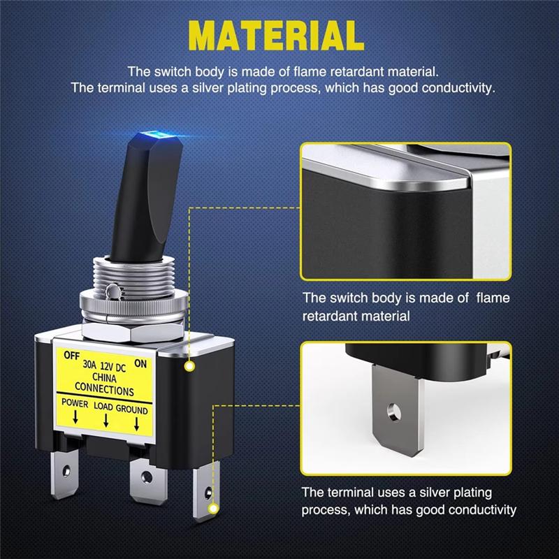 Fresh 3 Pin SPST Rocker Switch LED Toggle Switch On Off 12V 30A Blue Lighted Metal Heavy Duty 12Mm Mounting Hole
Fresh 3 Pin SPST Rocker Switch LED Toggle Switch On Off 12V 30A Blue Lighted Metal Heavy Duty 12Mm Mounting Hole