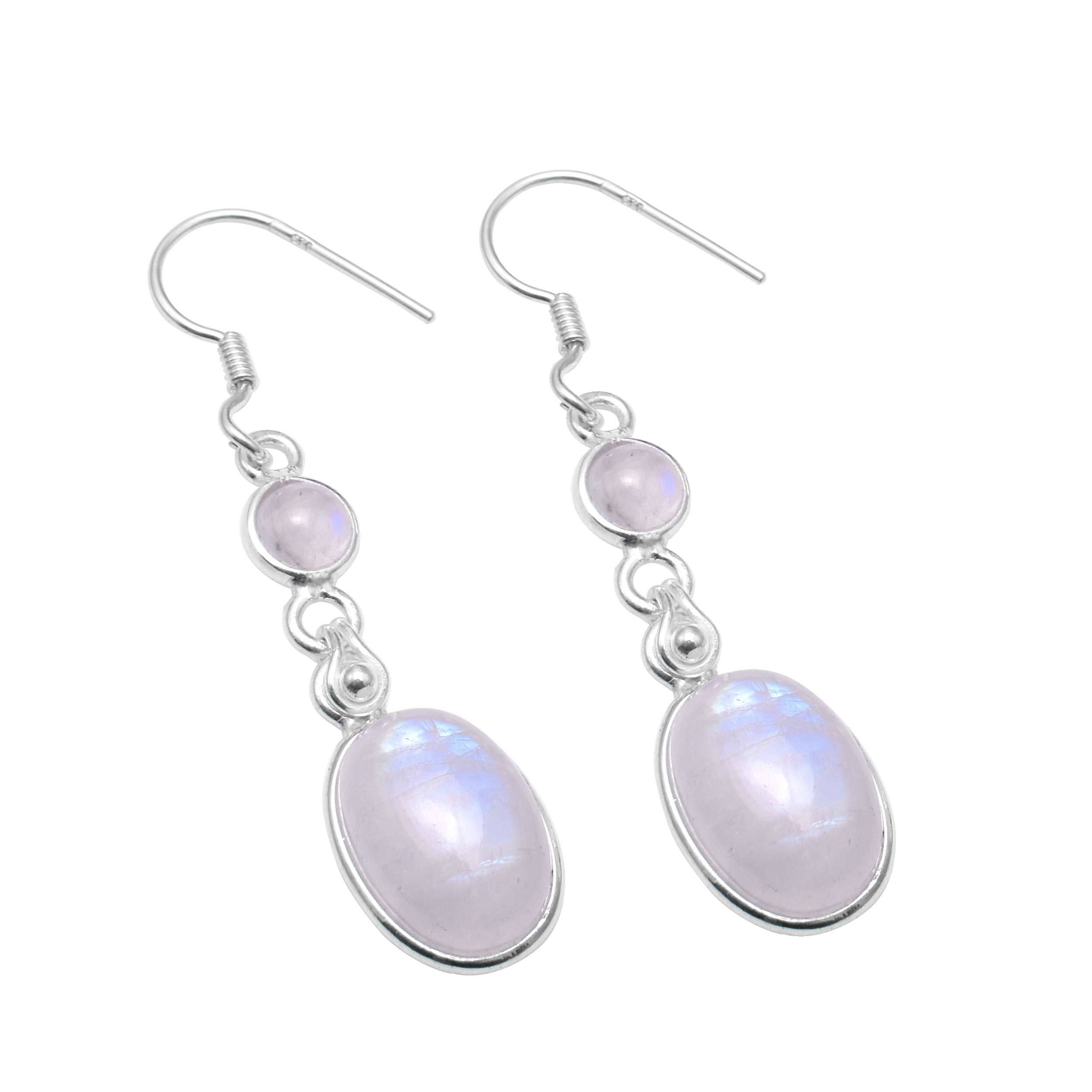 Rainbow Moonstone Gemstone Earrings Solid 925 Sterling Silver Handmade Earrings Jewelry Gift For Women And Girls E-3775
Rainbow Moonstone Gemstone Earrings Solid 925 Sterling Silver Handmade Earrings Jewelry Gift For Women And Girls E-3775