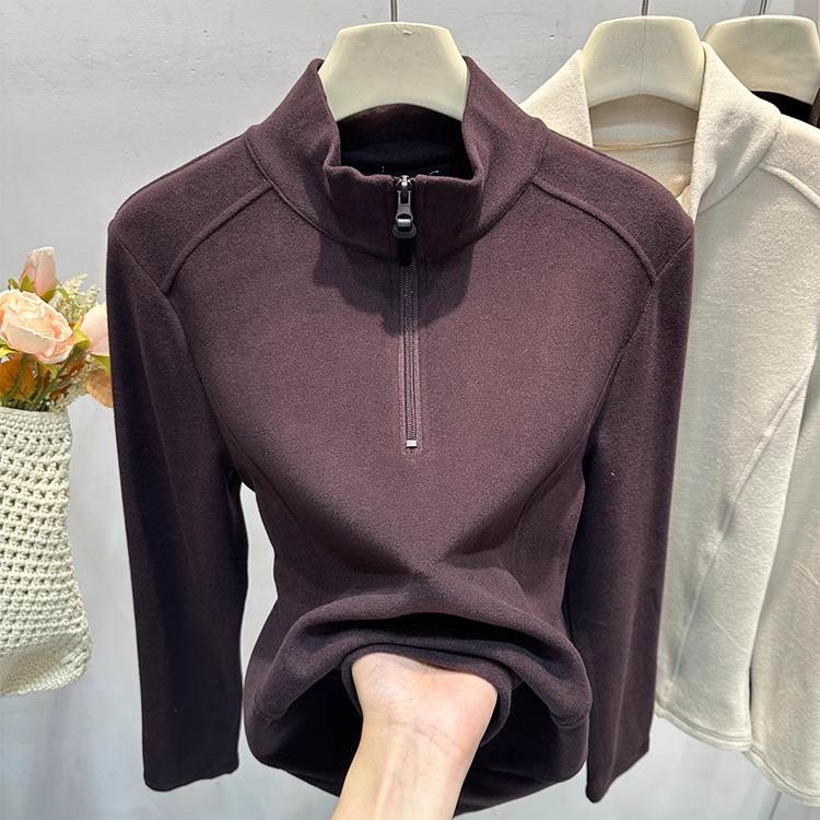 Women s Autumn/Winter Slim Fit Napped Warm Turtleneck Sweatshirt with Half-Zip Collar Extra Large
Women s Autumn/Winter Slim Fit Napped Warm Turtleneck Sweatshirt with Half-Zip Collar Extra Large