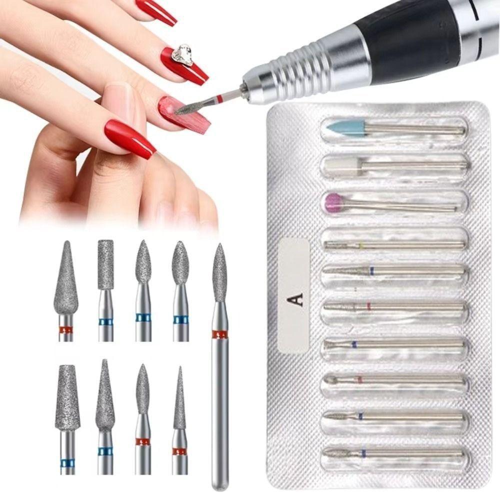 10Pcs Dead Skin Removal Nail Polishing Head Set Cuticle Nail Grinding Bits for Manicure Machine Style D
10Pcs Dead Skin Removal Nail Polishing Head Set Cuticle Nail Grinding Bits for Manicure Machine Style D