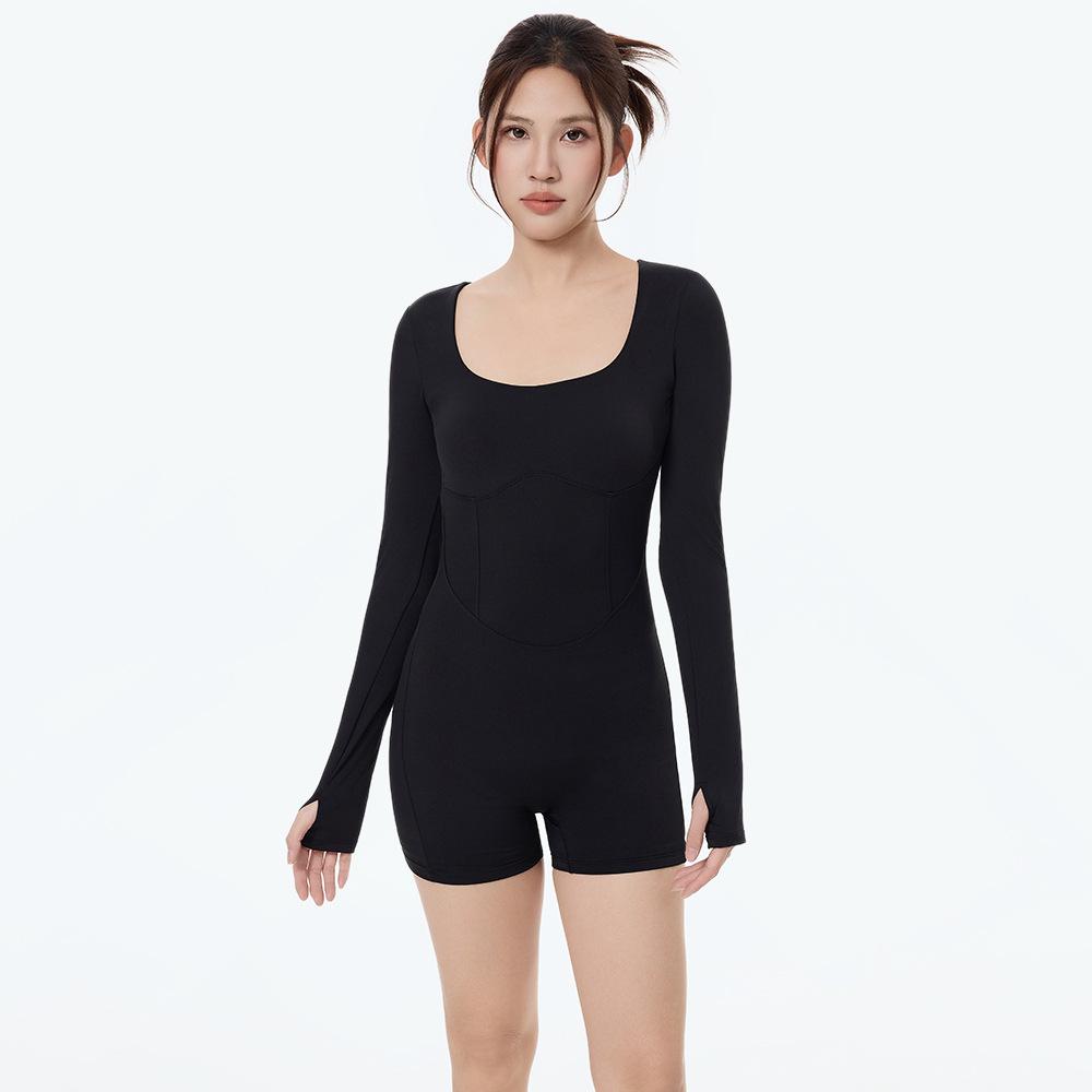 Women s European and American Style Long Sleeve Yoga Bodysuit - Sexy, Quick-Dry, Beautiful Back, Fitness and Dance Wear L
Women s European and American Style Long Sleeve Yoga Bodysuit - Sexy, Quick-Dry, Beautiful Back, Fitness and Dance Wear L