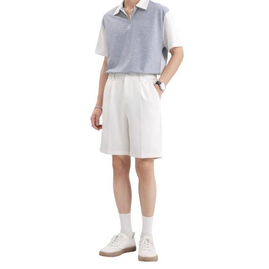 Мужские шорты для костюма, однотонные, прямые, широкие шорты средней посадки с карманами, длиной до колена, с застежкой-молнией на пуговицы M белый
Мужские шорты для костюма, однотонные, прямые, широкие шорты средней посадки с карманами, длиной до колена, с застежкой-молнией на пуговицы M белый