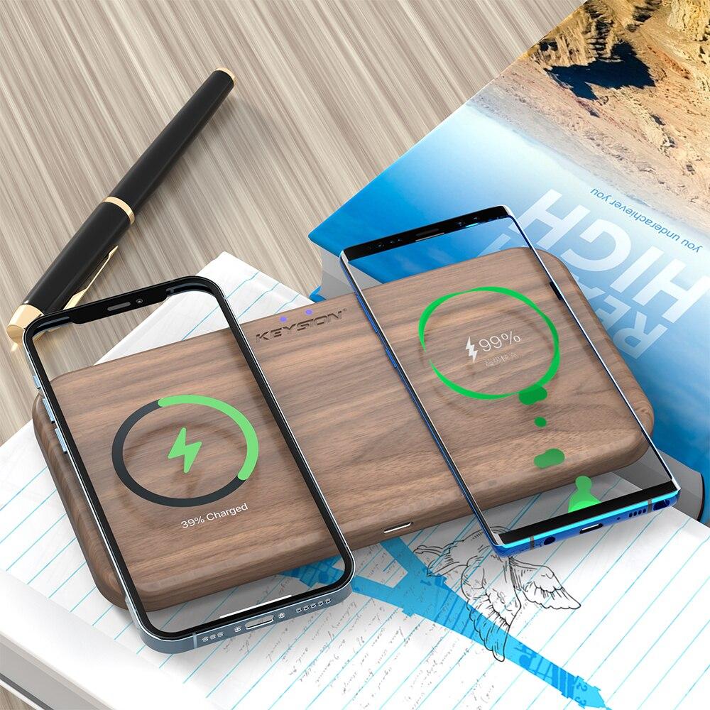 Подвійний бездротовий зарядний пристрій KEYSION 20W для iPhone 13 12 11 Pro XR XS Qi Швидка бездротова зарядна панель для Samsung S21 Примітка 20 Xiaomi 11 коричневий
Подвійний бездротовий зарядний пристрій KEYSION 20W для iPhone 13 12 11 Pro XR XS Qi Швидка бездротова зарядна панель для Samsung S21 Примітка 20 Xiaomi 11 коричневий
