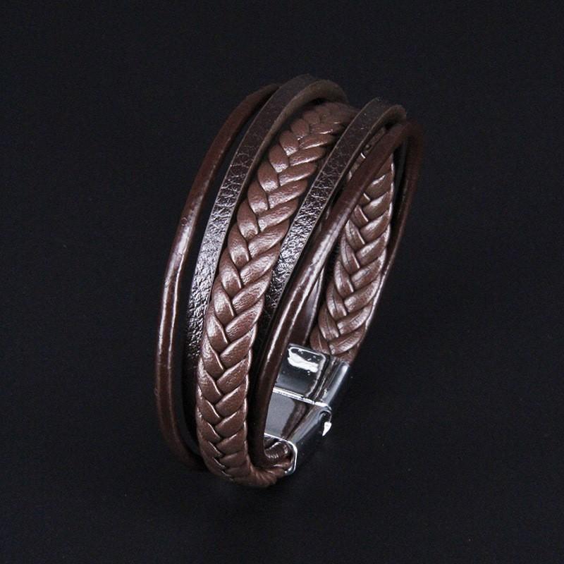 Vintage Multi Layer Braided Leather Bracelet Magnetic Clasp For Men Stylish Durable Handmade
Vintage Multi Layer Braided Leather Bracelet Magnetic Clasp For Men Stylish Durable Handmade