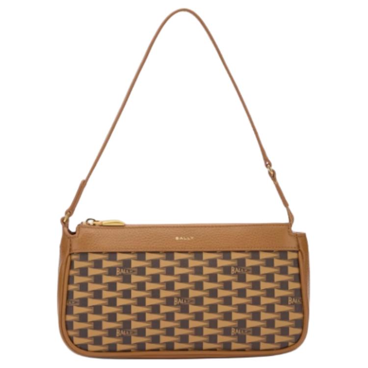 Bally Monogram Print Color Block Design Leather Shoulder Bag Small Women Shoulder Bag Brown 6309585 Basic Set (Bag+Dust Bag)
Bally Monogram Print Color Block Design Leather Shoulder Bag Small Women Shoulder Bag Brown 6309585 Basic Set (Bag+Dust Bag)