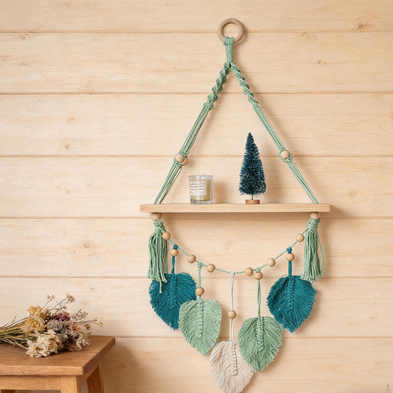 Wall Hanging Shelf Wooden Display Floating Woven Tapestry Art Decoration Macrame Plant
Wall Hanging Shelf Wooden Display Floating Woven Tapestry Art Decoration Macrame Plant